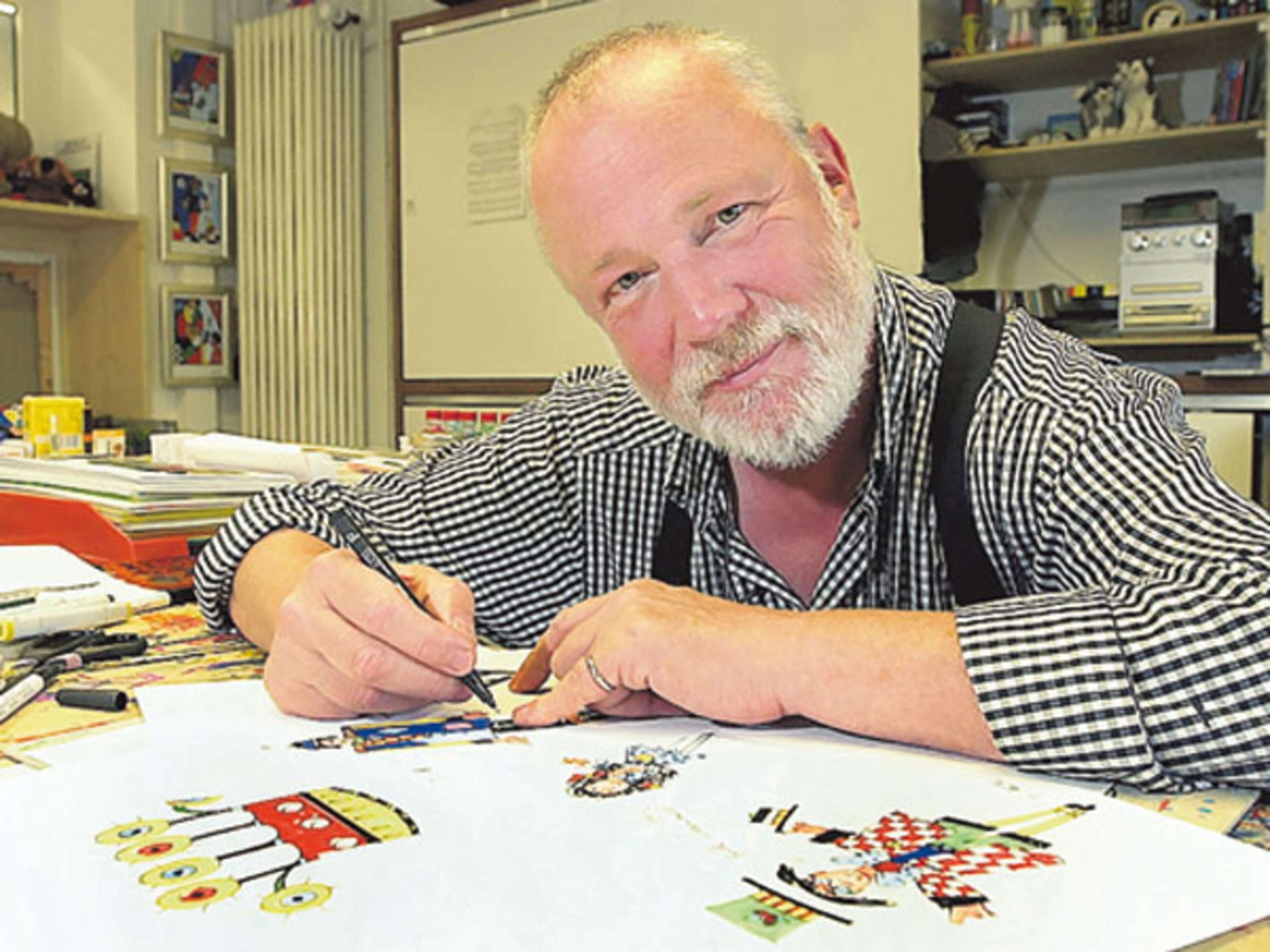 Otmar Alt bei der Arbeit